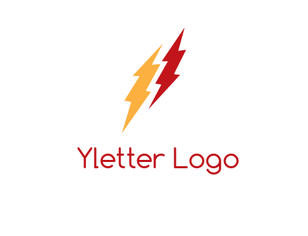 energy icon with lightening bolts