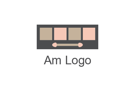 eye shadow palette beauty logo