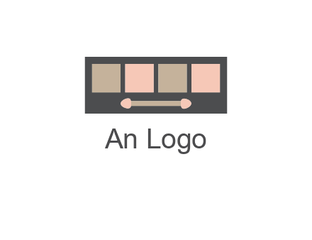 eye shadow palette beauty logo