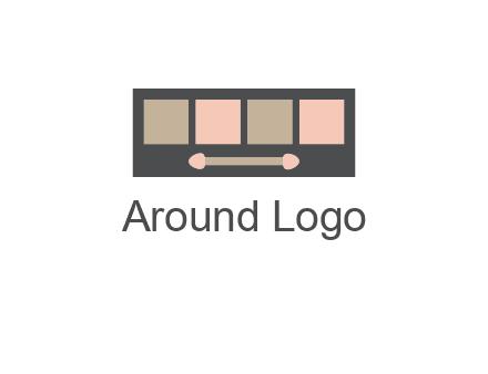 eye shadow palette beauty logo