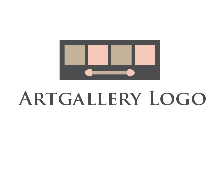 eye shadow palette beauty logo