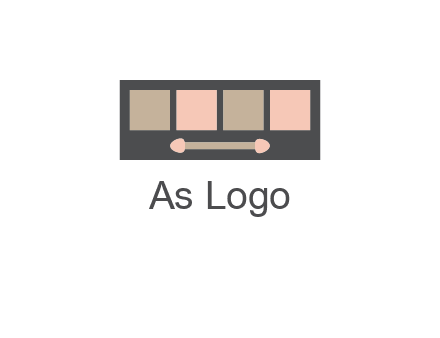 eye shadow palette beauty logo