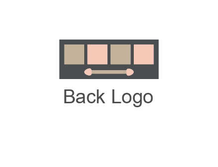 eye shadow palette beauty logo