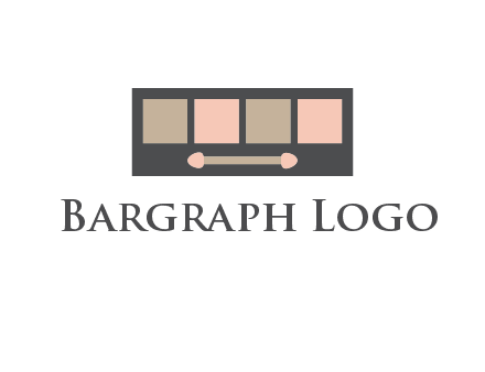 eye shadow palette beauty logo