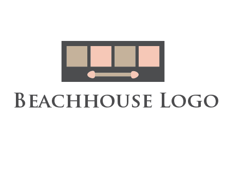 eye shadow palette beauty logo