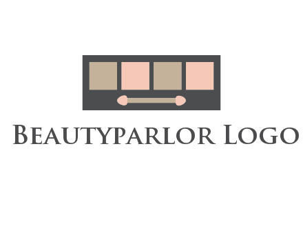 eye shadow palette beauty logo