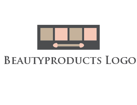 eye shadow palette beauty logo
