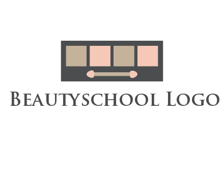 eye shadow palette beauty logo