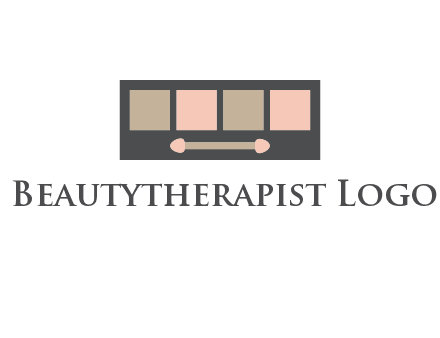 eye shadow palette beauty logo