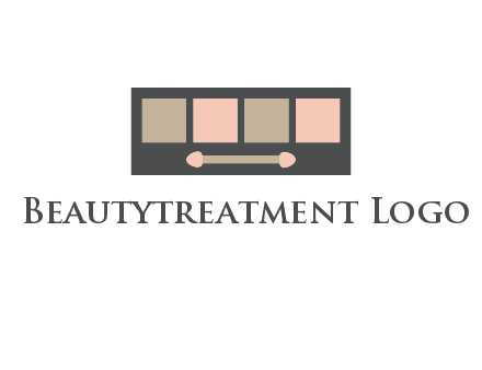 eye shadow palette beauty logo