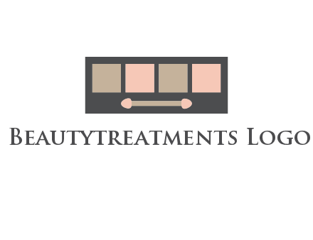 eye shadow palette beauty logo