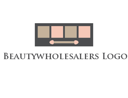 eye shadow palette beauty logo