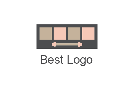 eye shadow palette beauty logo