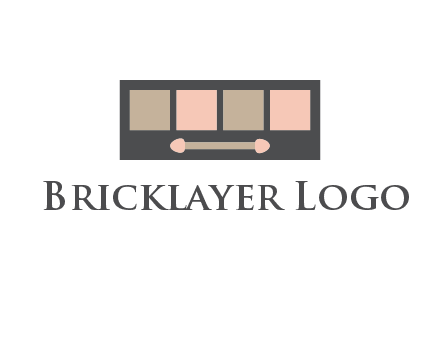 eye shadow palette beauty logo
