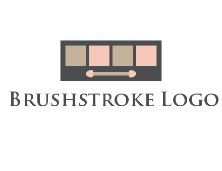 eye shadow palette beauty logo
