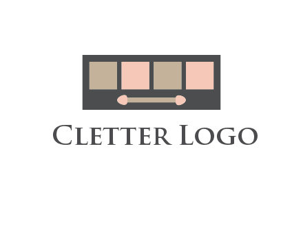 eye shadow palette beauty logo