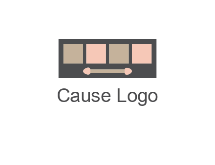 eye shadow palette beauty logo