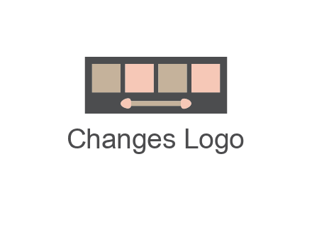 eye shadow palette beauty logo