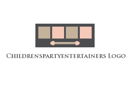 eye shadow palette beauty logo