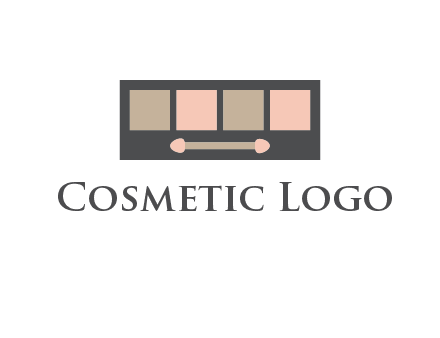 eye shadow palette beauty logo