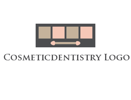 eye shadow palette beauty logo