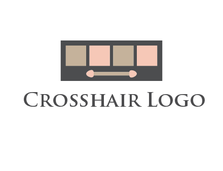 eye shadow palette beauty logo