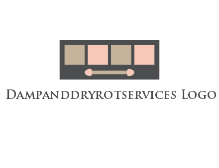 eye shadow palette beauty logo