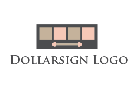 eye shadow palette beauty logo