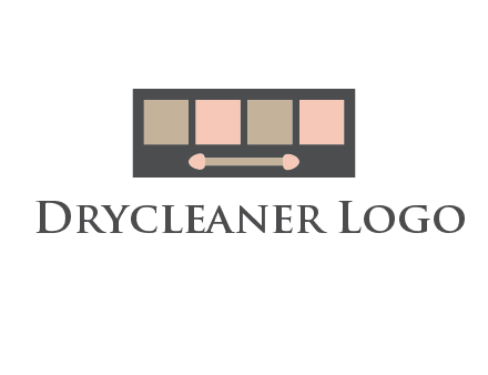 eye shadow palette beauty logo