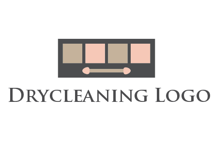eye shadow palette beauty logo