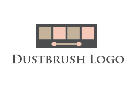 eye shadow palette beauty logo
