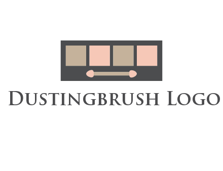 eye shadow palette beauty logo