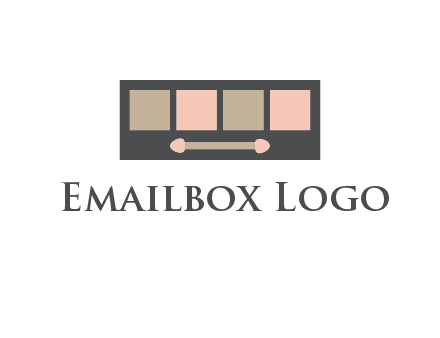 eye shadow palette beauty logo