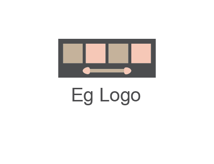 eye shadow palette beauty logo