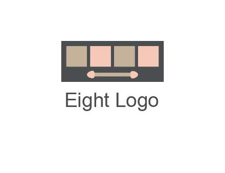 eye shadow palette beauty logo