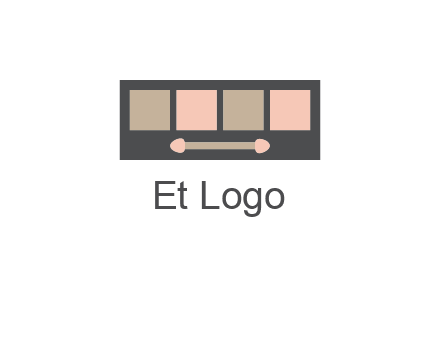 eye shadow palette beauty logo