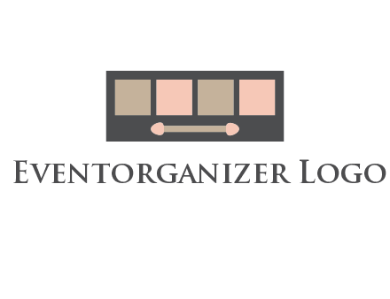 eye shadow palette beauty logo