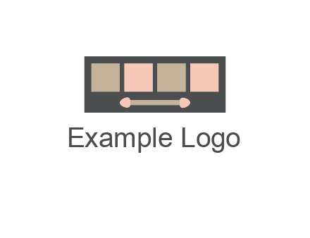 eye shadow palette beauty logo