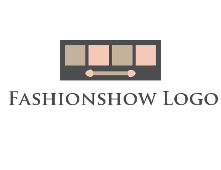 eye shadow palette beauty logo