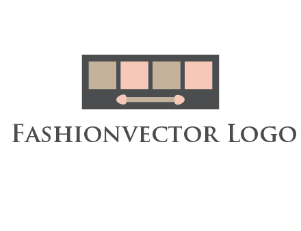 eye shadow palette beauty logo