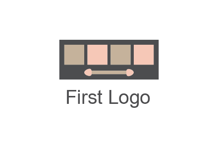 eye shadow palette beauty logo