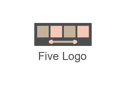 eye shadow palette beauty logo