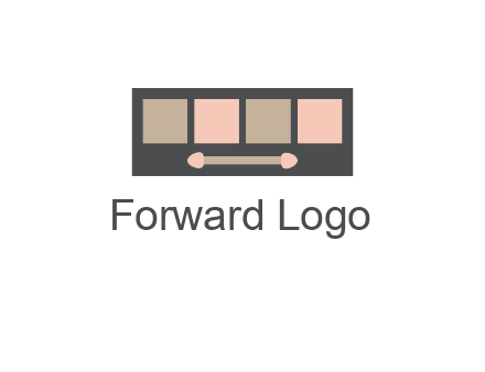 eye shadow palette beauty logo