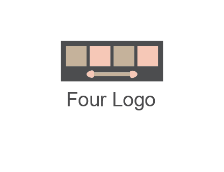 eye shadow palette beauty logo