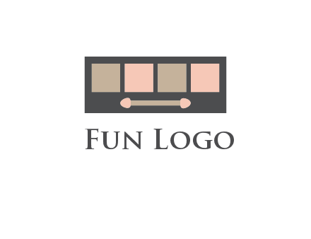 eye shadow palette beauty logo