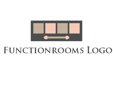 eye shadow palette beauty logo