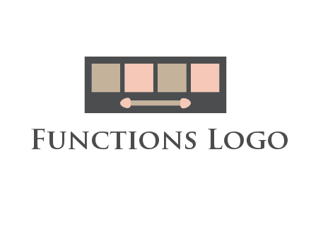 eye shadow palette beauty logo