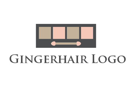 eye shadow palette beauty logo