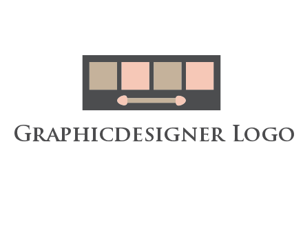 eye shadow palette beauty logo