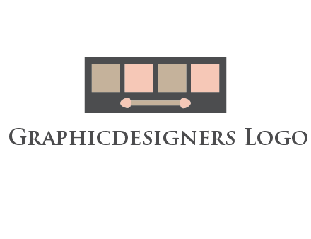 eye shadow palette beauty logo